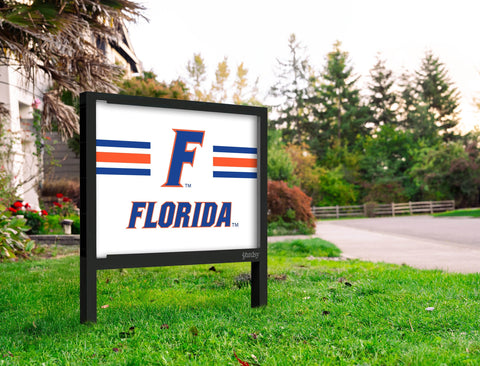 Florida F Stripes White Yardsy Sign Yard