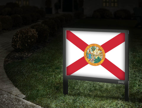 Florida Flag Yardsy Sign Walkway