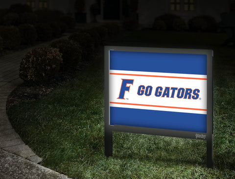 Florida Go Gators Blue Yardsy Sign Walkway