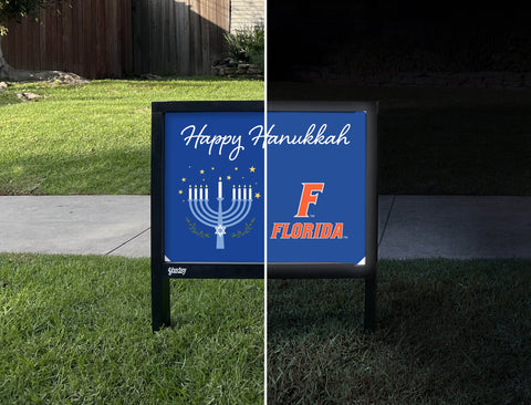 Florida Happy Hanukkah Yardsy Sign yard sign