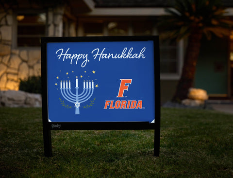 Florida Happy Hanukkah Yardsy Sign yard sign