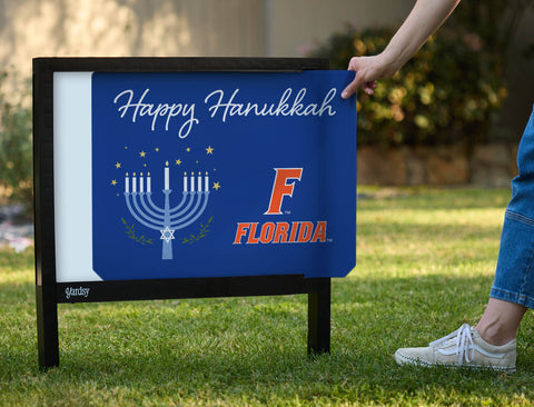 Florida Happy Hanukkah Yardsy Sign yard sign