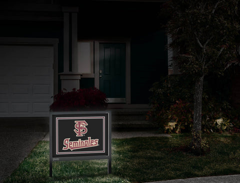 Florida State FS Seminoles Black Yardsy Sign
