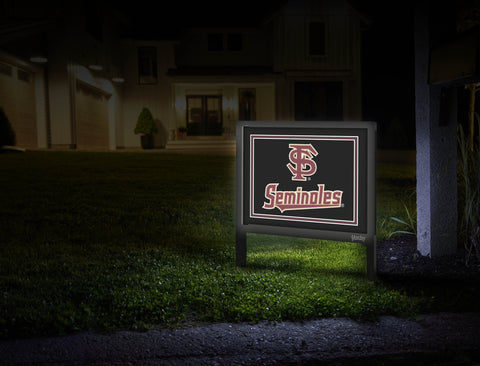 Florida State FS Seminoles Black Yardsy Sign