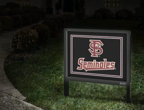 Florida State FS Seminoles Black Yardsy Sign