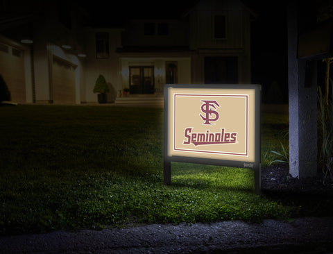 Florida State FS Seminoles Gold Yardsy Sign