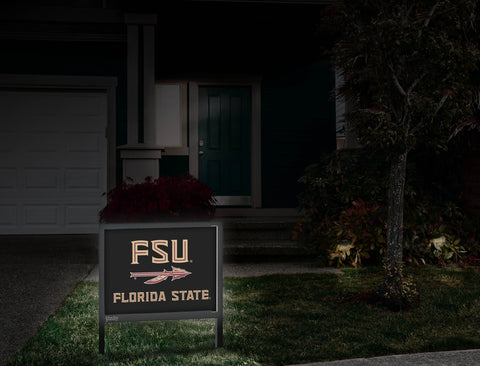 Florida State FSU Spear Black Yardsy Sign