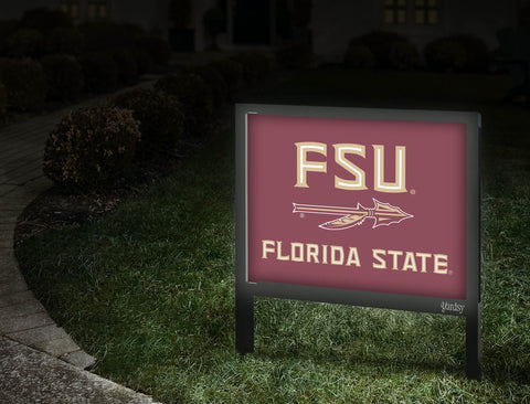 Florida State FSU Spear Garnet Yardsy Sign