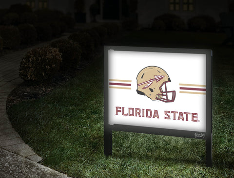 Florida State Helmet White Yardsy Sign