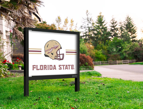 Florida State Helmet White Yardsy Sign