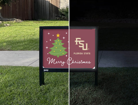 Florida State Merry Christmas Yardsy Sign yard sign