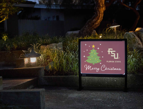 Florida State Merry Christmas Yardsy Sign yard sign