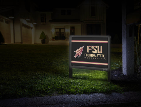 Florida State Spear FSU Black Yardsy Sign