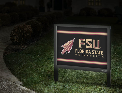 Florida State Spear FSU Black Yardsy Sign