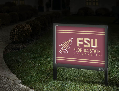 Florida State Spear Fsu Garnet Yardsy Sign Walkway