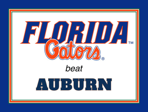 Florida V Auburn Yardsy Sign yard sign