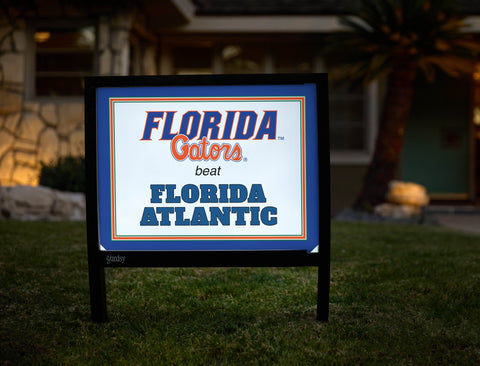 Florida V Florida Atlantic Yardsy Sign yard sign