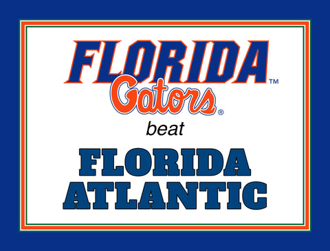 Florida V Florida Atlantic Yardsy Sign yard sign