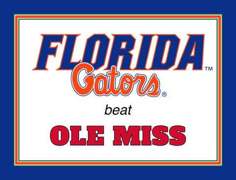 Florida V Ole Miss Yardsy Sign yard sign