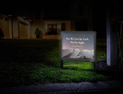 For We Live By Faith Mailbox