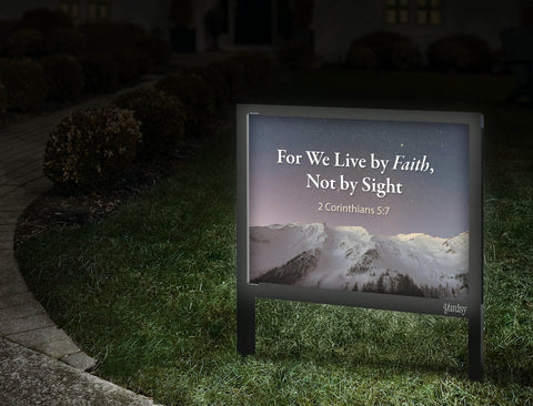 For We Live By Faith Walkway