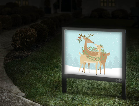 Forest Deer Yard Sign Walkway