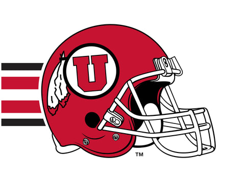 Utah Red Helmet Stripe Yardsy Sign