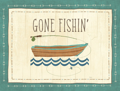 Gone Fishin' Yardsy Sign