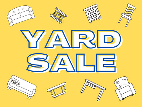 Line Art Yard Sale Yardsy Sign