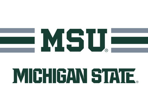 Michigan State MSU Stripes White Yardsy Sign