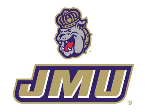 JMU Duke Dog Centered White Yardsy Sign