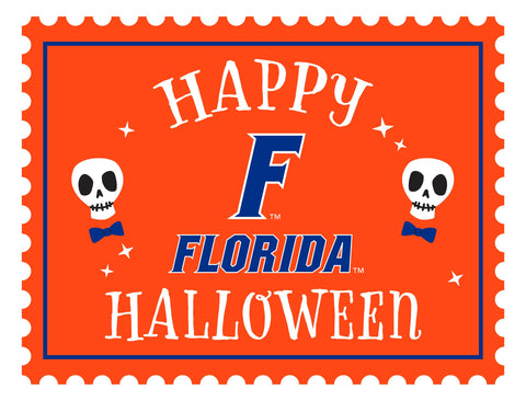 Florida Happy Halloween Skulls Yardsy Sign