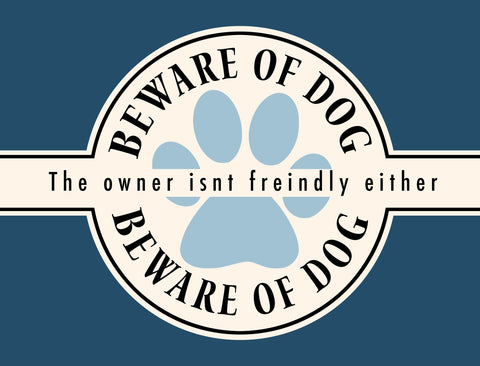 Beware Of Dog Yardsy Sign