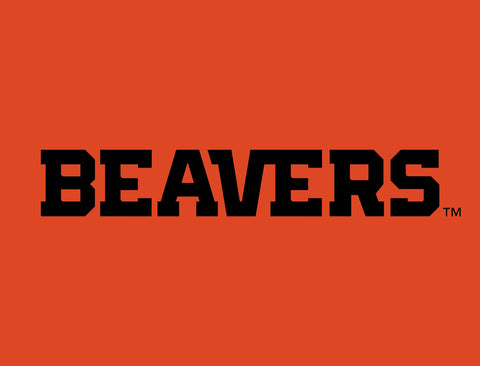 Oregon State Beavers Wordmark Orange Yardsy Sign