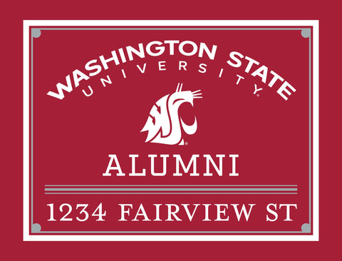 Alumni Washington State Custom Yardsy Sign