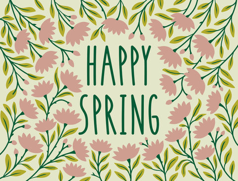 Happy Spring Ditsy Flower Yardsy Sign