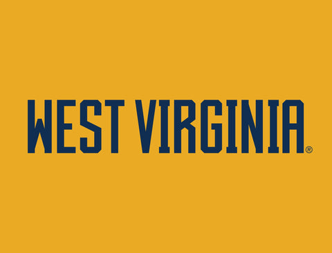 West Virginia Wordmark Gold Yardsy Sign