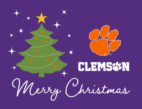 Clemson Merry Christmas Yardsy Sign