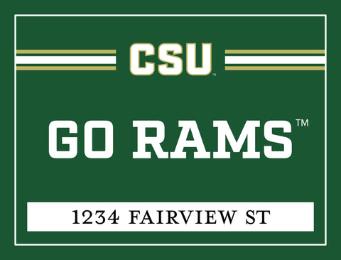 Colorado State Go Rams Custom Yardsy Sign