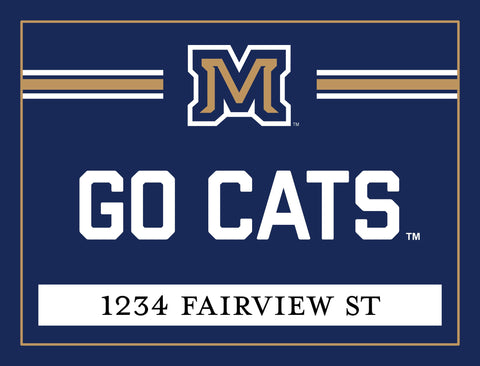 Montana State Go Cats Go Custom Yardsy Sign