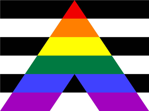 Straight Ally Pride Flag Yardsy Sign