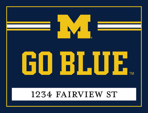 Michigan Go Blue Custom Yardsy Sign