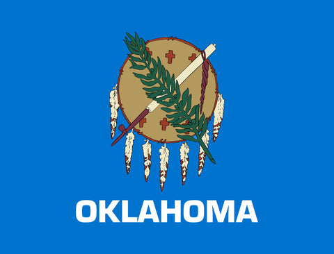 Oklahoma State Flag Yardsy Sign