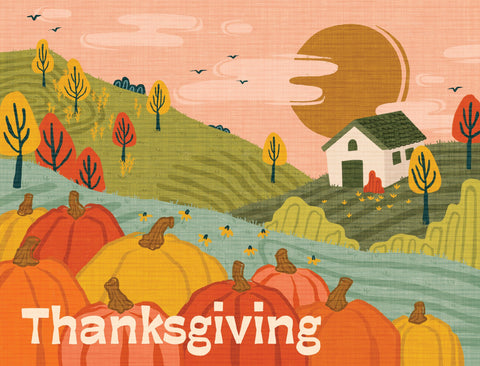 Thanksgiving Scene Yardsy Sign