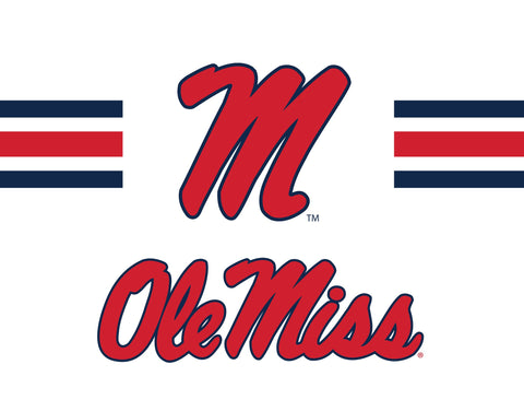 Mississippi Ole Miss M White Yardsy Sign