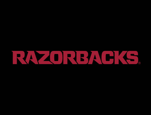 Arkansas Razorbacks Wordmark Black Yardsy Sign