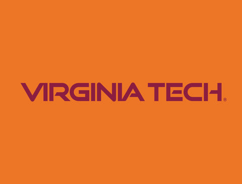 Virginia Tech Wordmark Orange Yardsy Sign