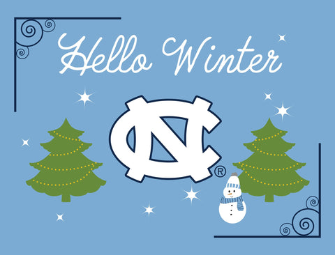 North Carolina Hello Winter Yardsy Sign