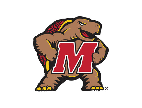 Maryland Terps Mascot White Yardsy Sign