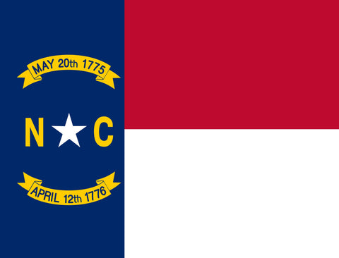 North Carolina State Flag Yardsy Sign